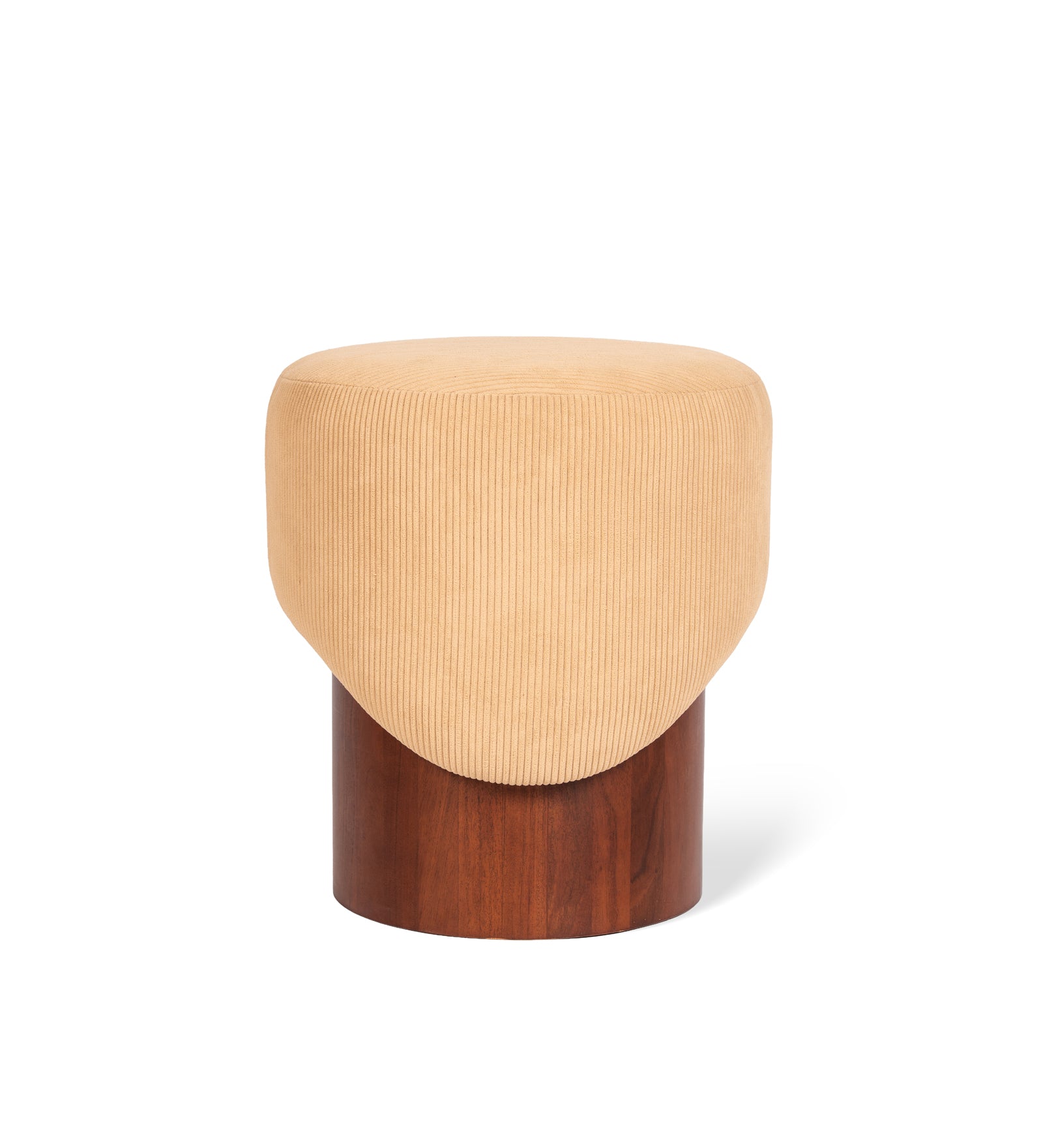 Cora Ribbed Pouf