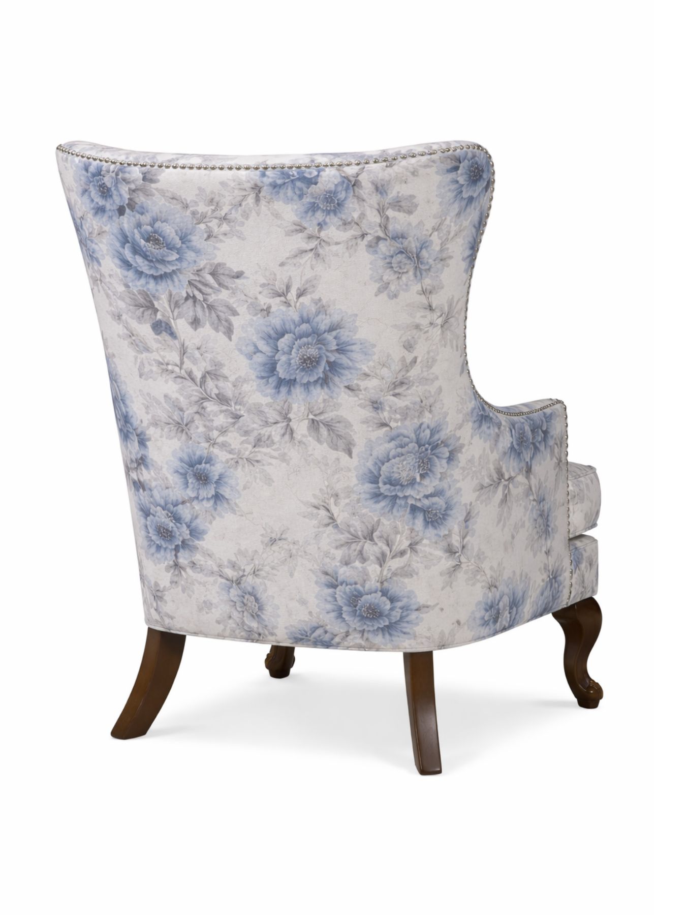 Floreva Wingback Accent Chair – Luxury Printed Fabric
