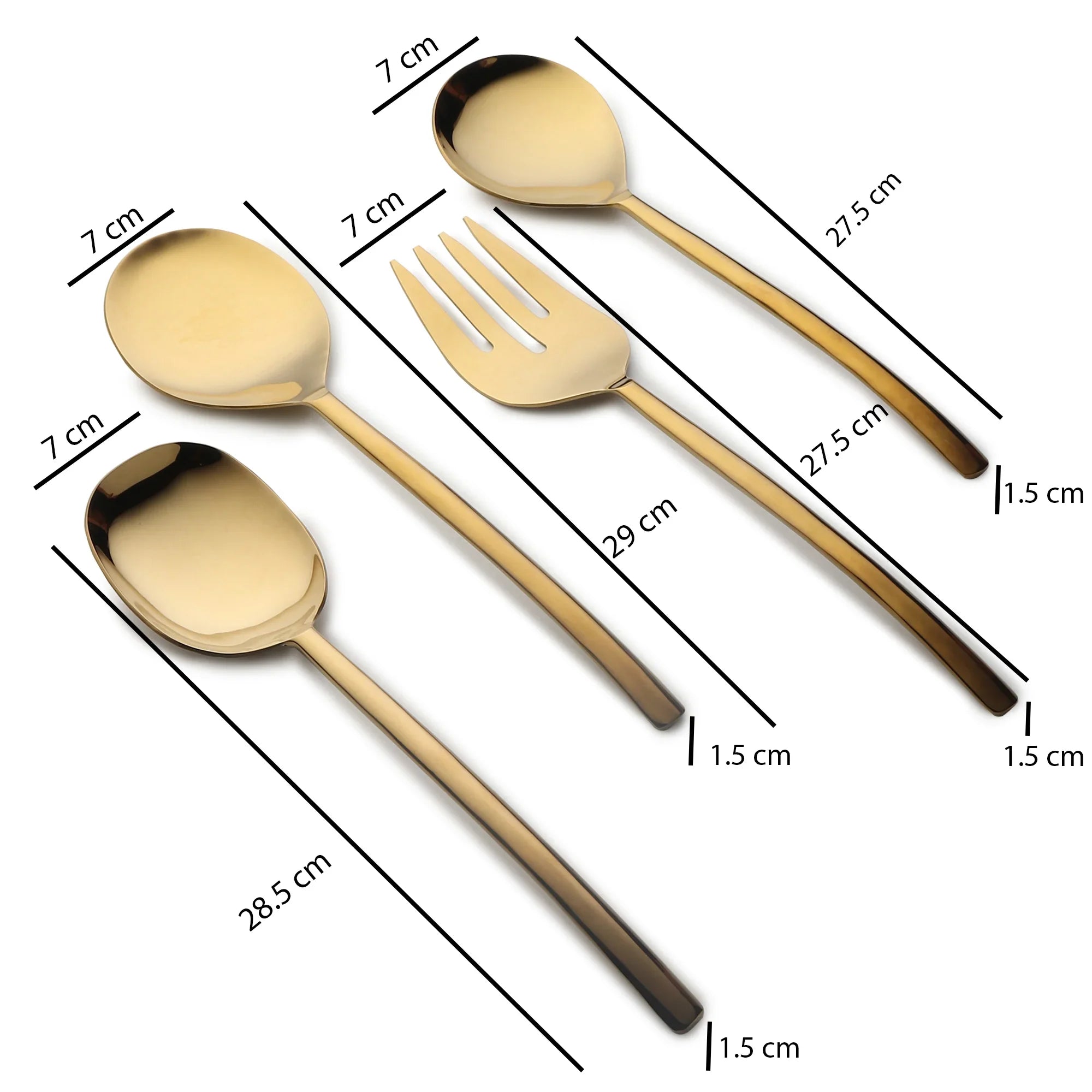 Ava Luxe Gold Serving Set