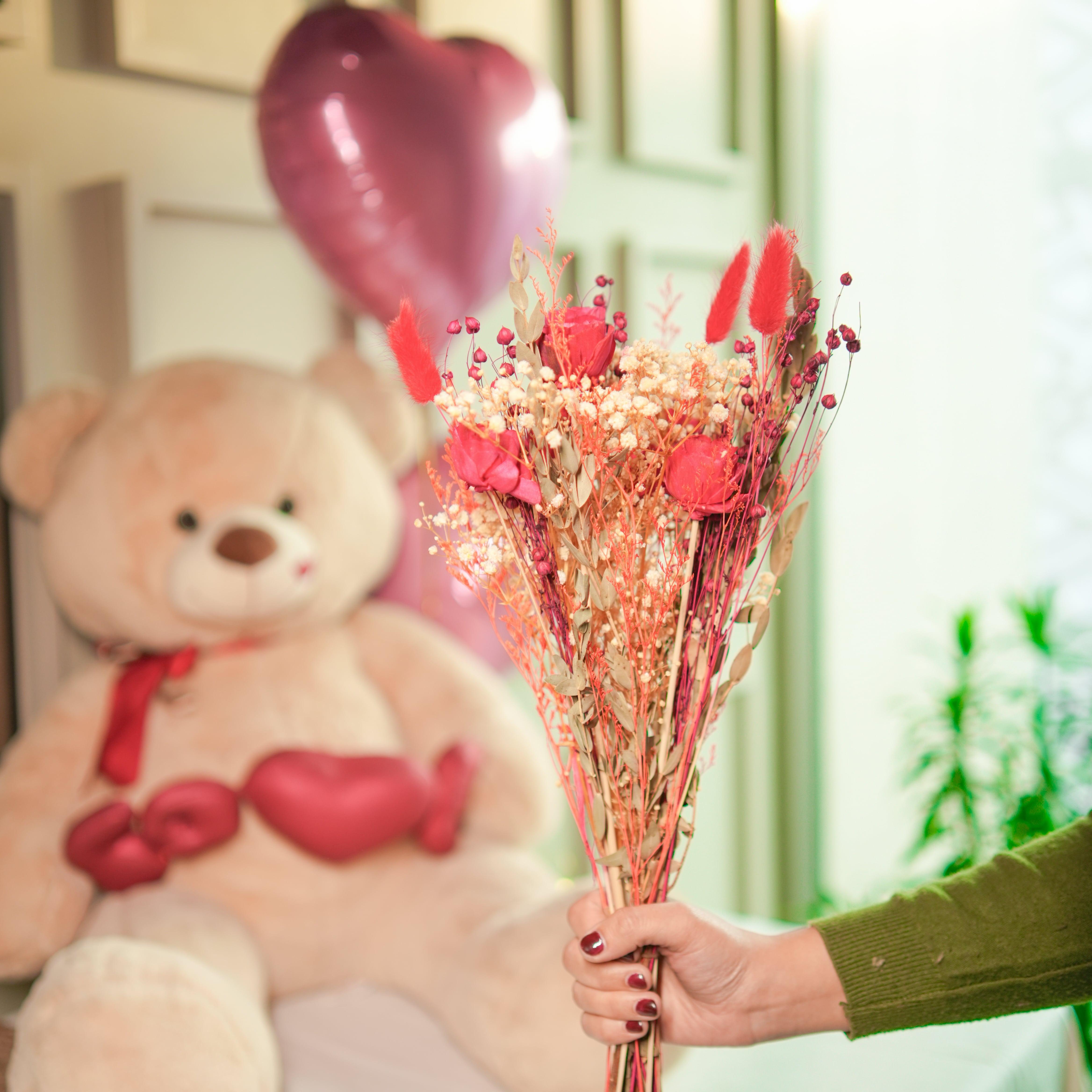 Forever Roses Dried Flower | 1Pc Bunch of Decorative Dried Flower | Home Decor Items