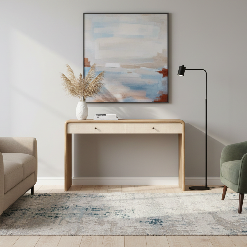 Curvewood Console | Mango Wood