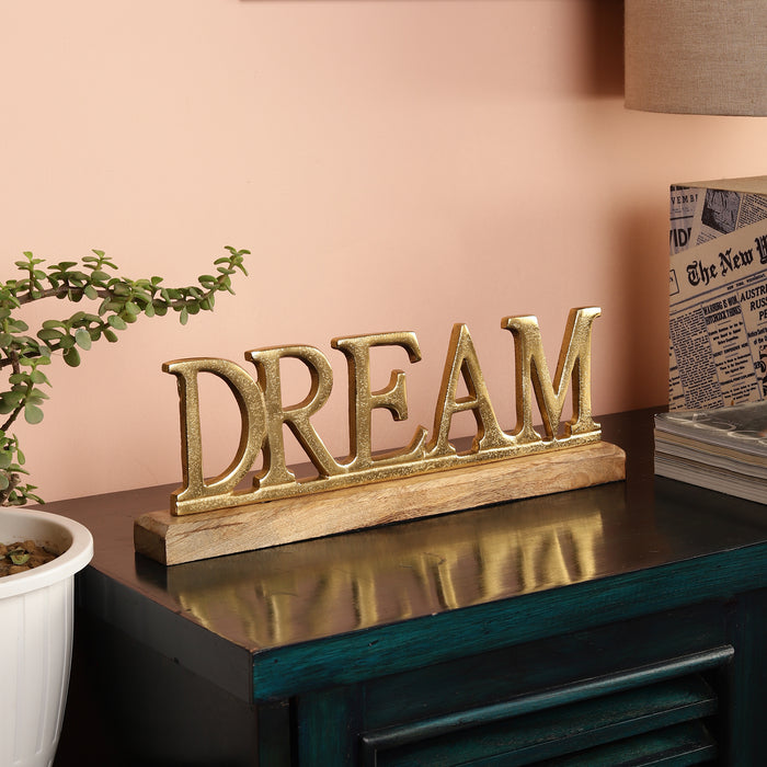 Metal Free Standing Tabletop Dream Sign