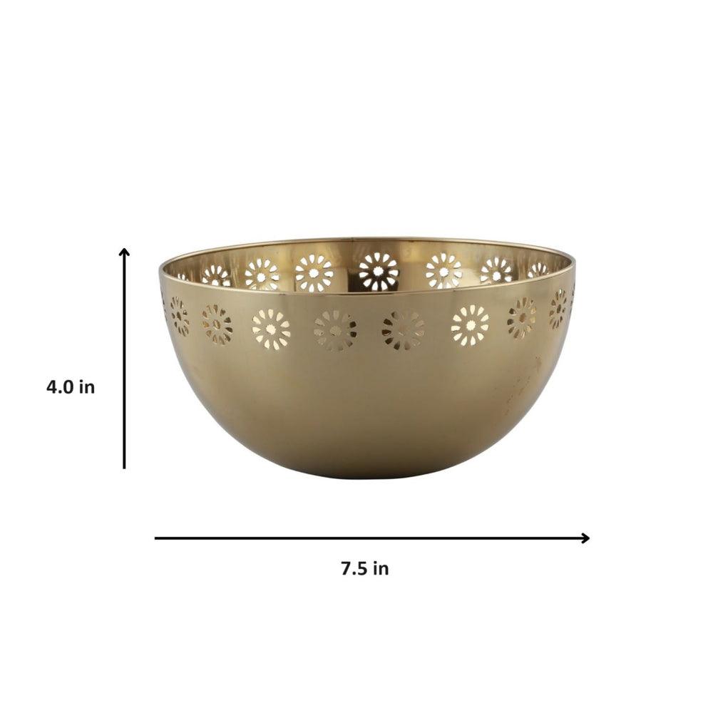 Steel Bowl Gold Platted In A Gift Box