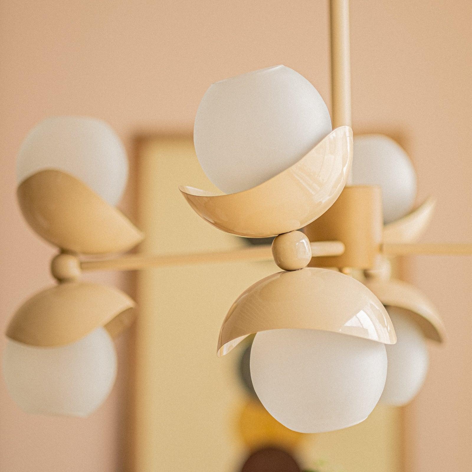 Asher Chandelier | Metal, Wood and Glass