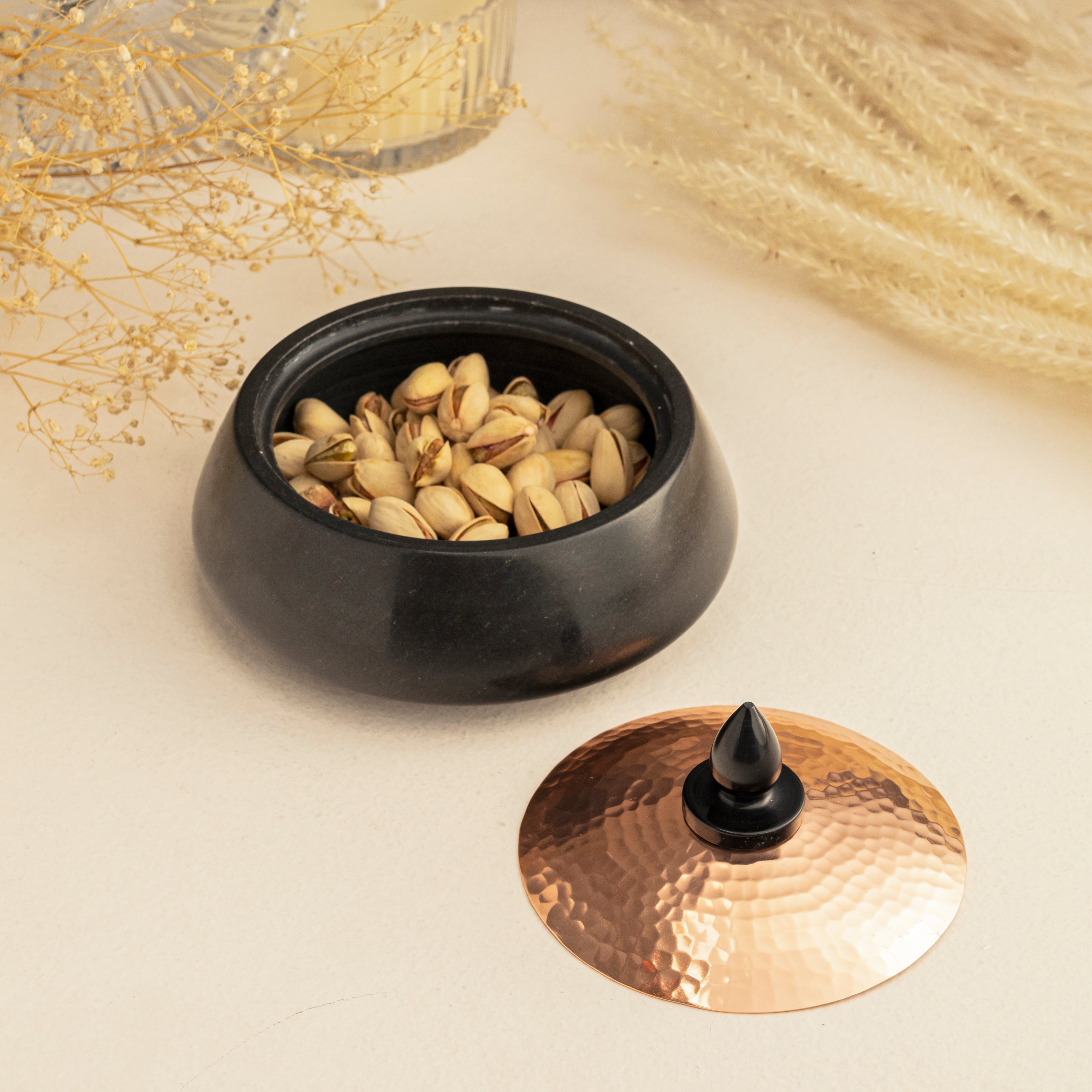 Trinket Box-Black Marble