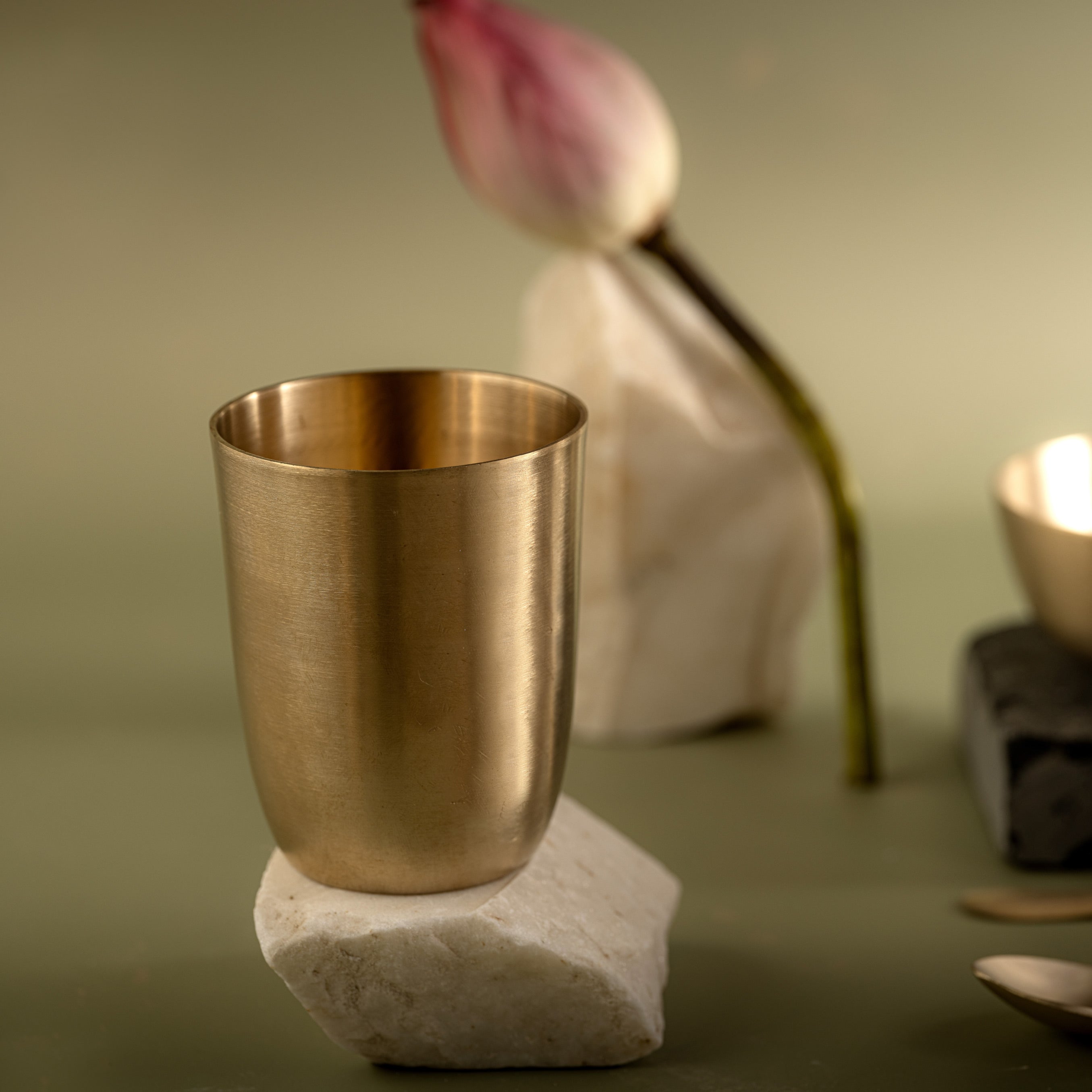 Sahej | Set of 5 | Brass Dinner Set