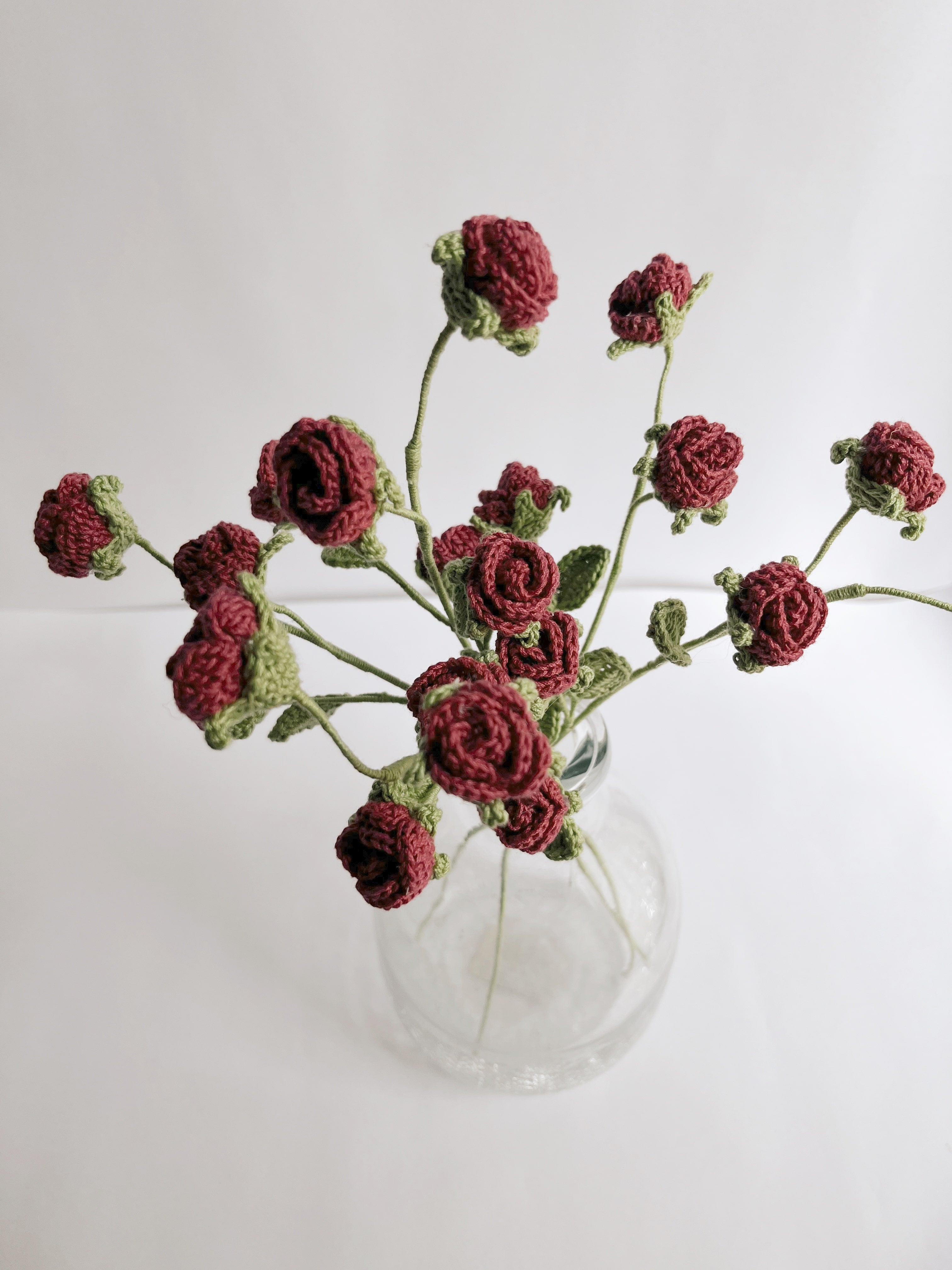 Mini Rose Stick Set Of 2