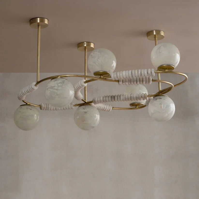 Virga Gold Chandelier