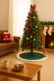 Green Sequin Christmas Tree Skirt (31")