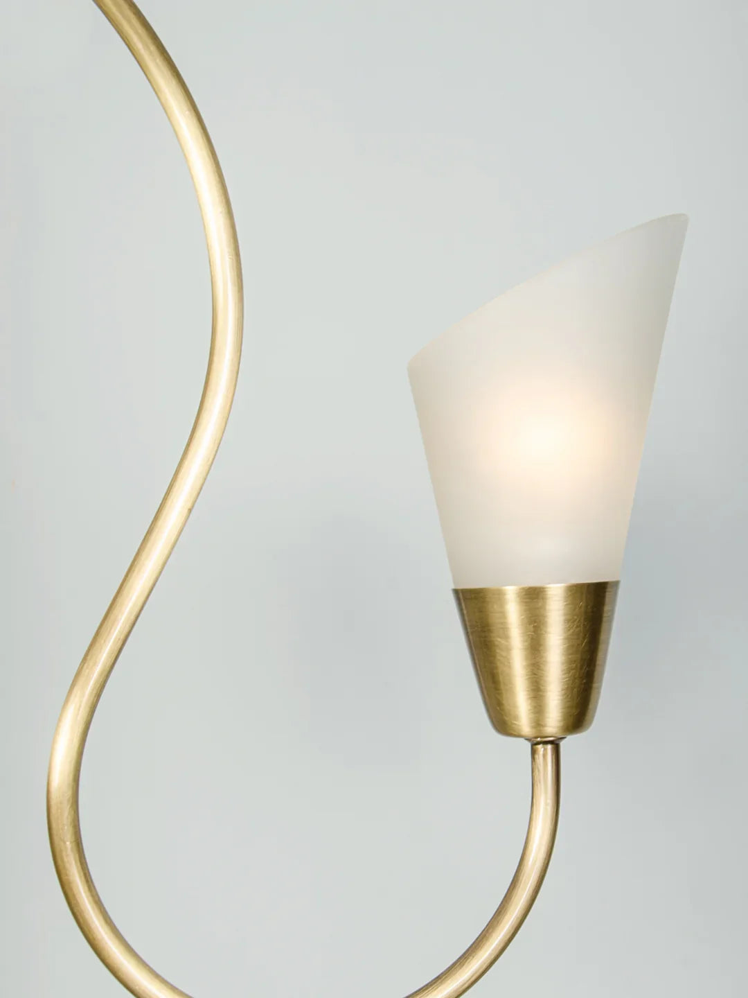 Modern Cone Antique Brass Chandelier