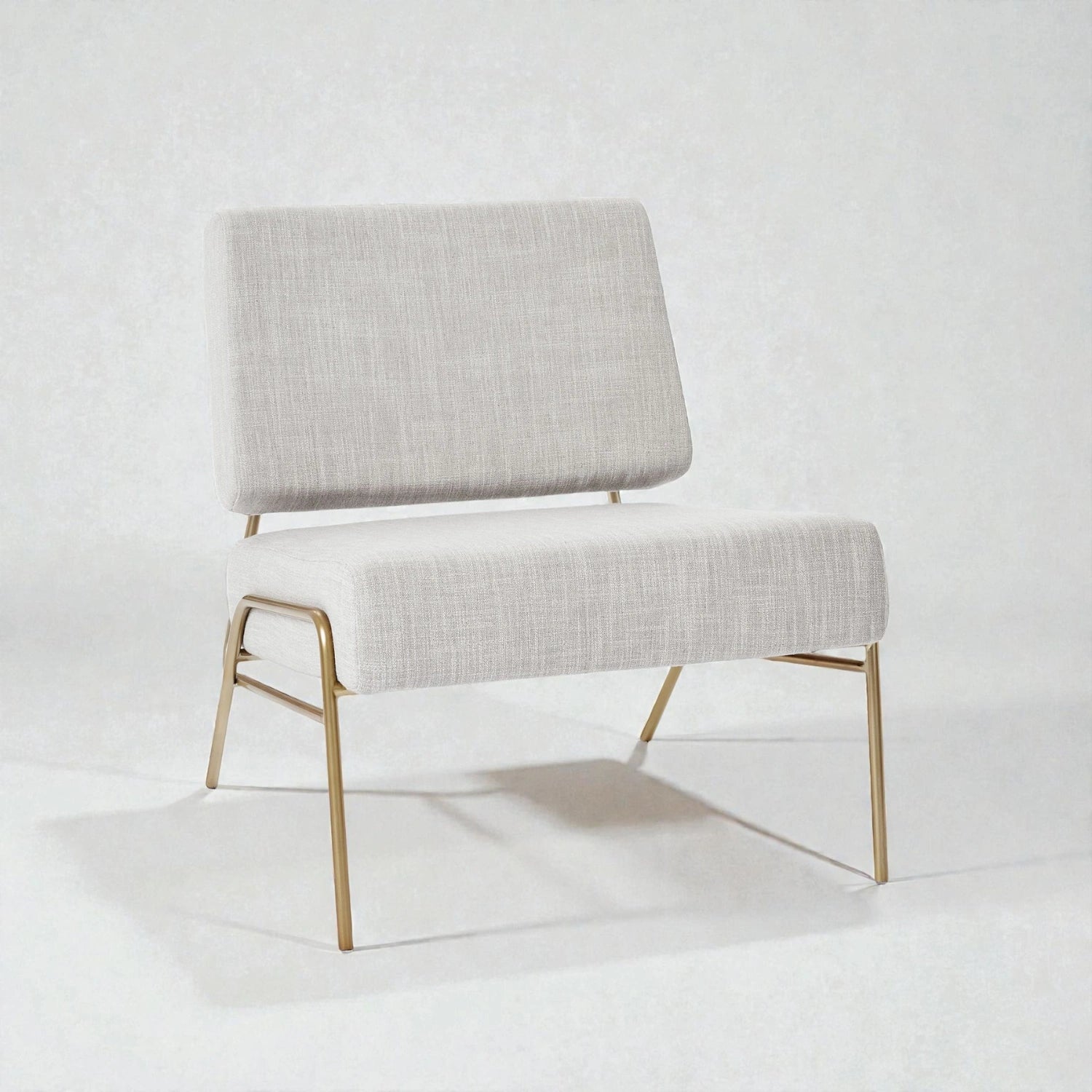 Wire Brass Finish Metal Chair