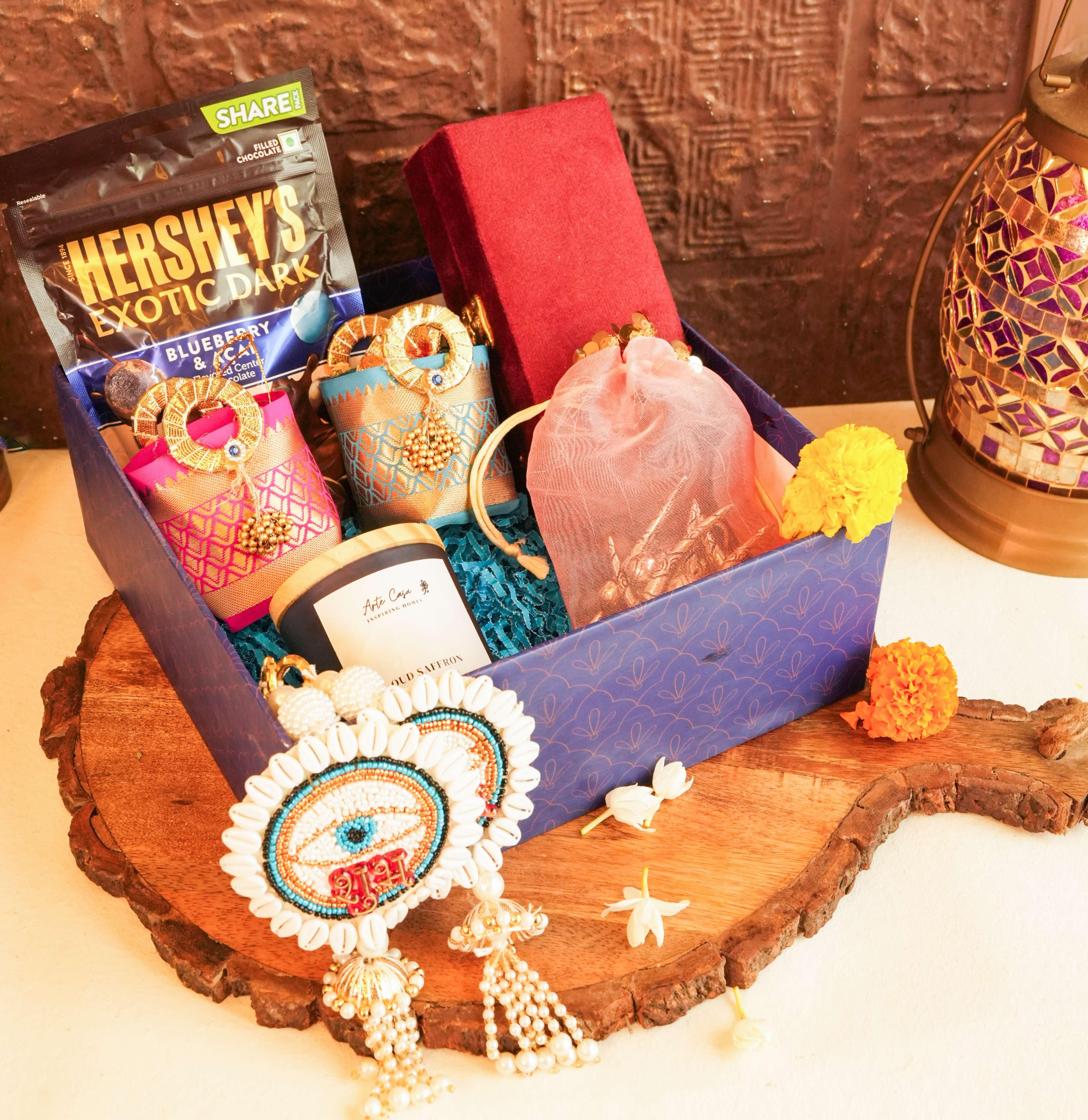 Blissful Silver Basket Hamper Set | Premium Corporate Diwali Gifts