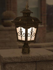 Antique Golden Londonderry Small Outdoor Gate Light Lamp For Outdoor Decoration