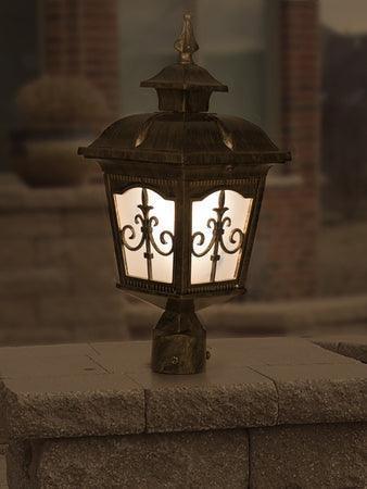 Antique Golden Londonderry Small Outdoor Gate Light Lamp For Outdoor Decoration