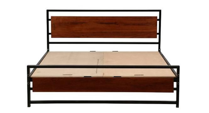 Pixel Wooden King Bed | Metal + Acacia Wood