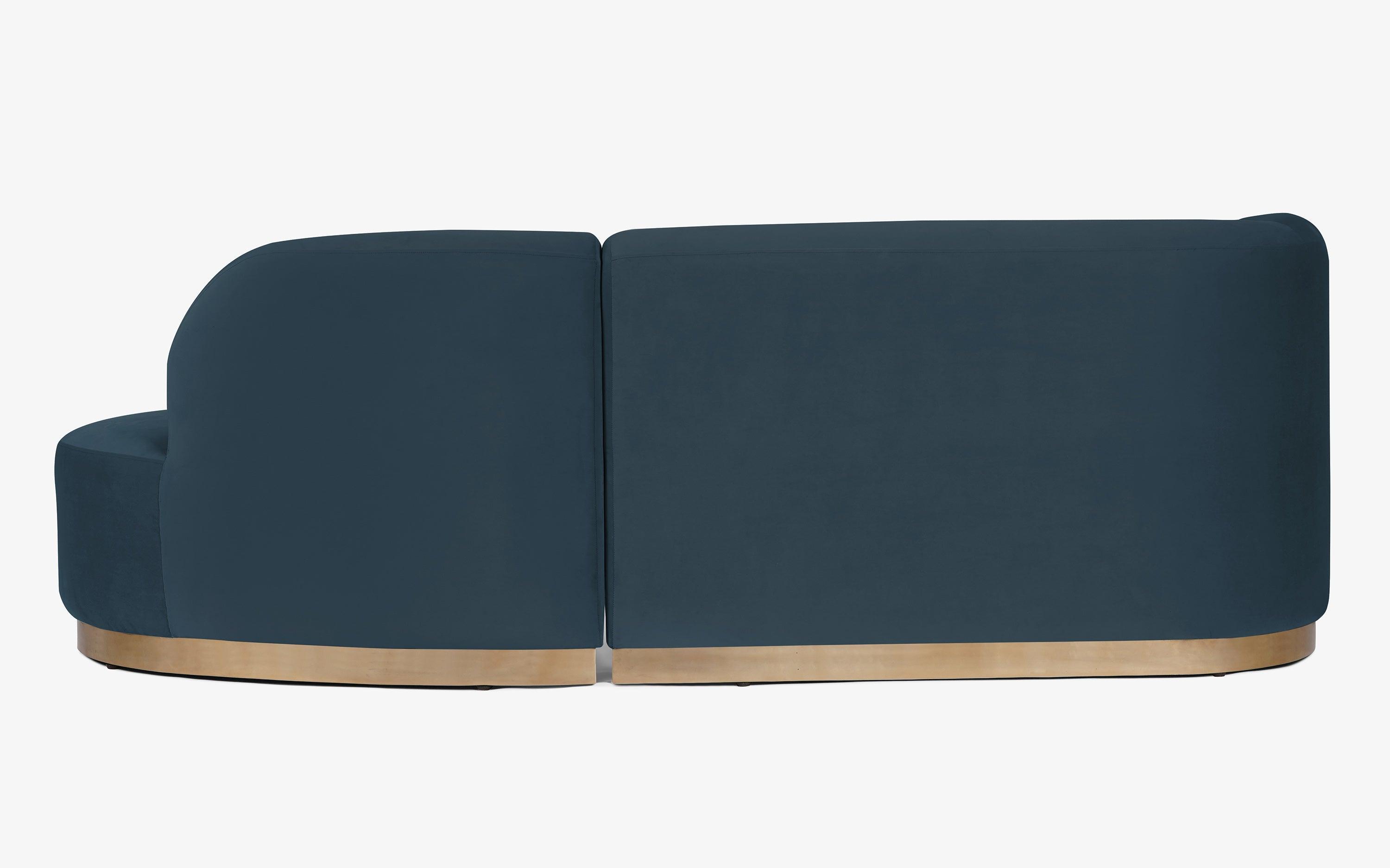 Nara L-Shape Sofa | Upholstery and Mild steel