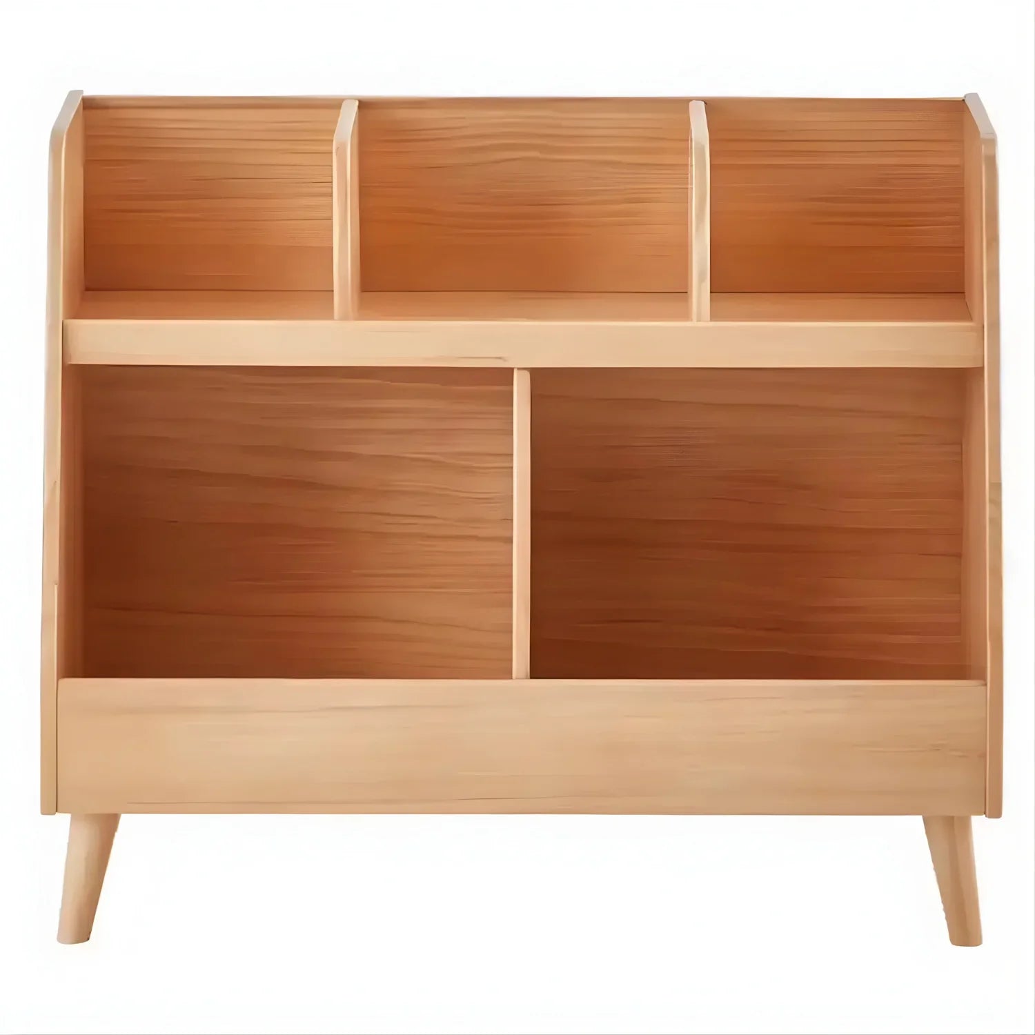 Stylish Bookshelf Open Bookcase, for Baby Books Space-Saving Storage