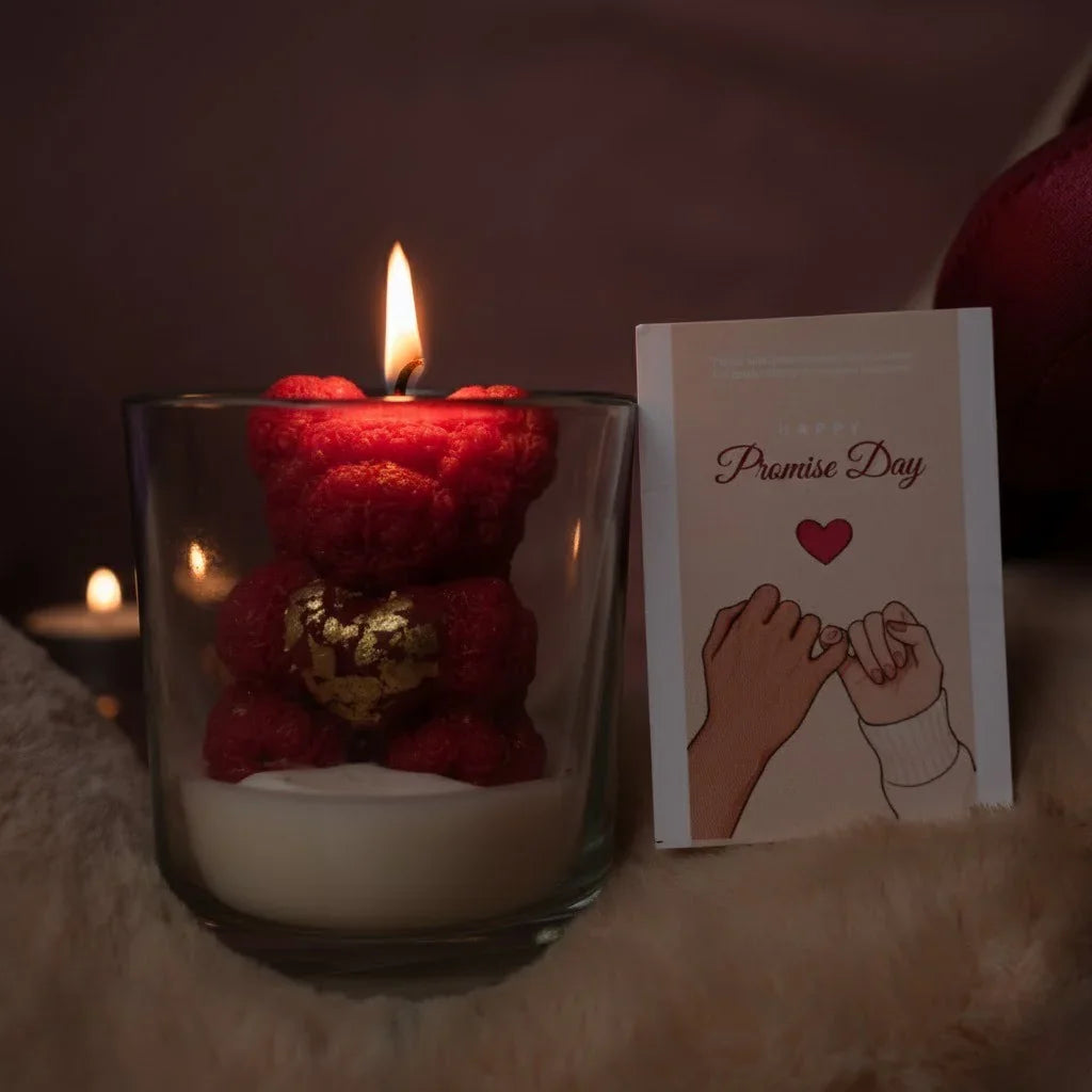 LoveBug Teddy Candle