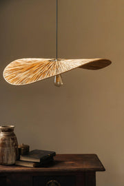 Luxurious Grass Wave Hanging Lampshade | Rattan Pendant Light For Office & Home