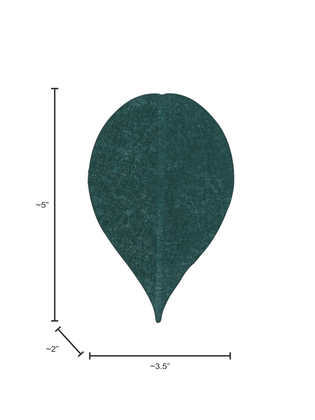 Small Compact Green Aluminum Heart-Shaped Leaf UpDown Outdoor Wall Light