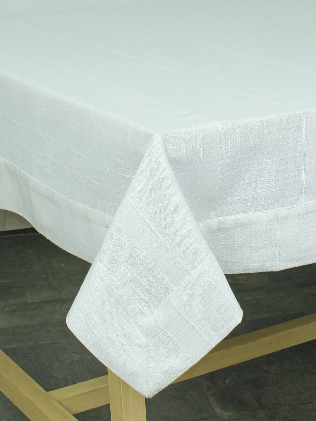 Herringbone Table Covers In Beige Colour