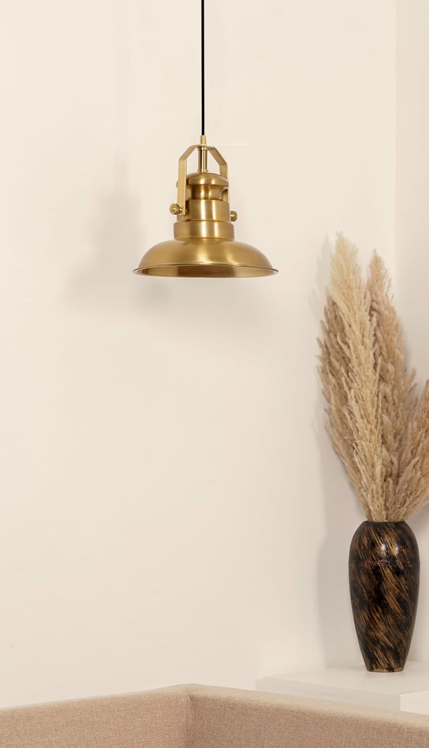 Sailors Metal Pendant Hanging Light Black Polished Hanging lamp for Indoor & Outdoor Usage| Ceiling Light for Cafes, Restaurants & Industrial Use