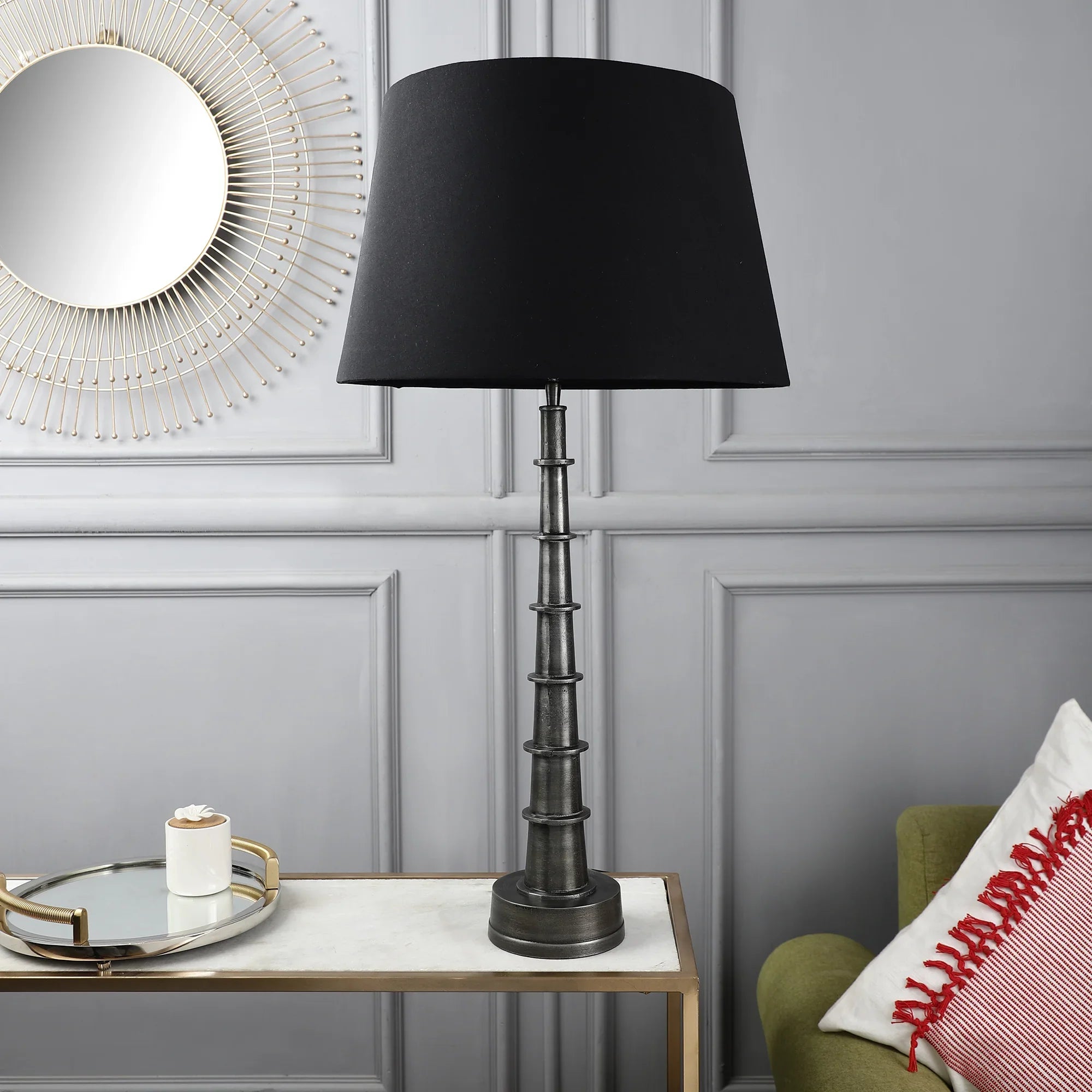 Tall Tower Table Lamp for Living Room | Decorative Lamp for Bedroom