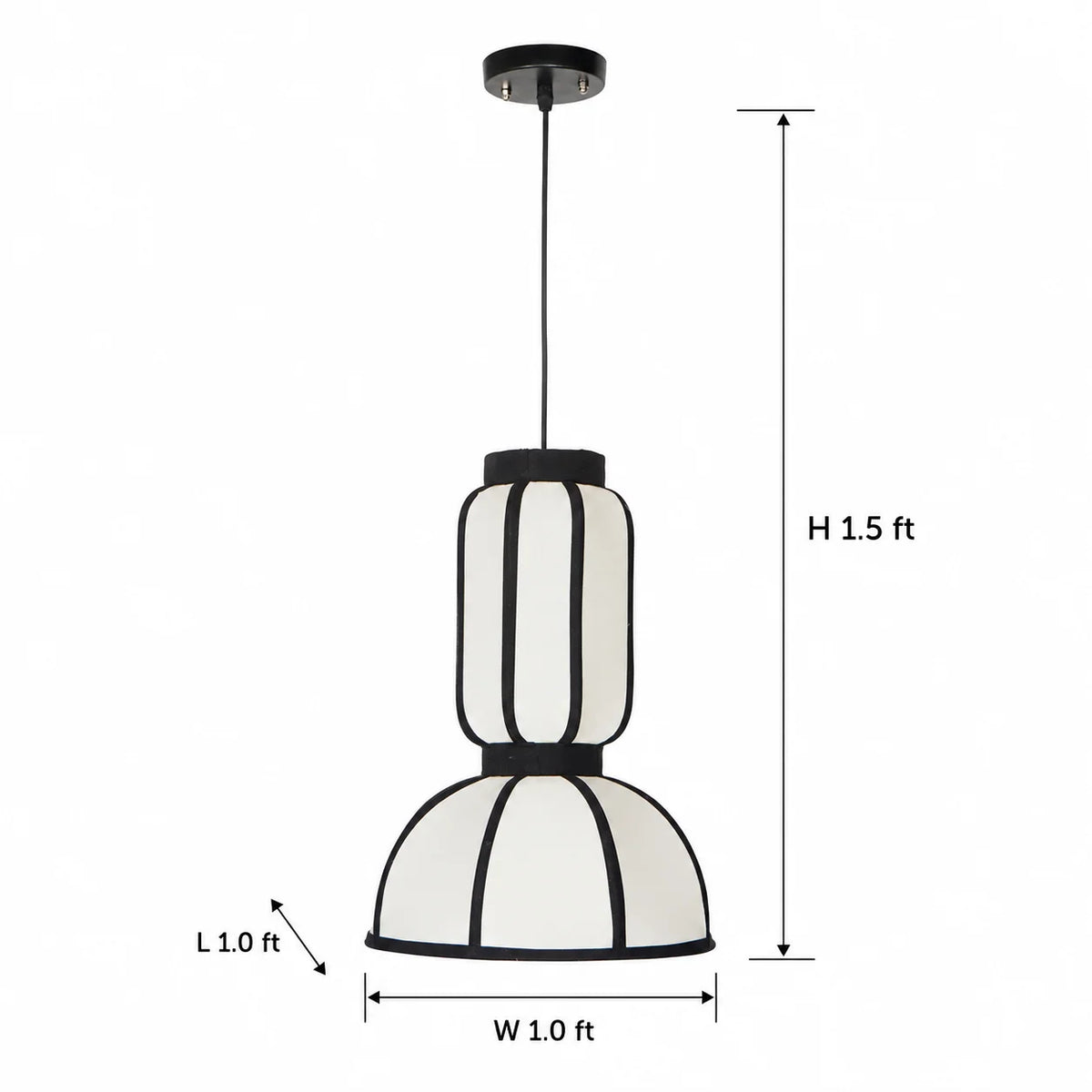 Japandi Capsule Fabric Hanging Light