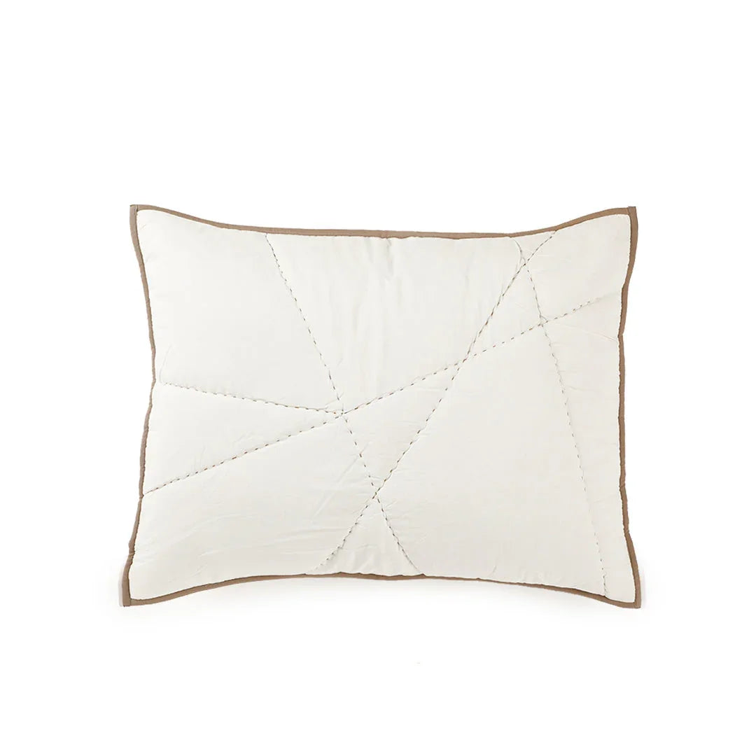 Arwen Light Beige Quilt With Sham Set