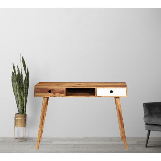 Sheesham Wood Santosha Study Table With Two Drawer