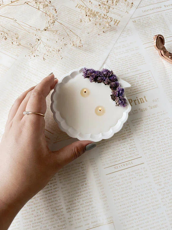 Sea Shell Flower Candle