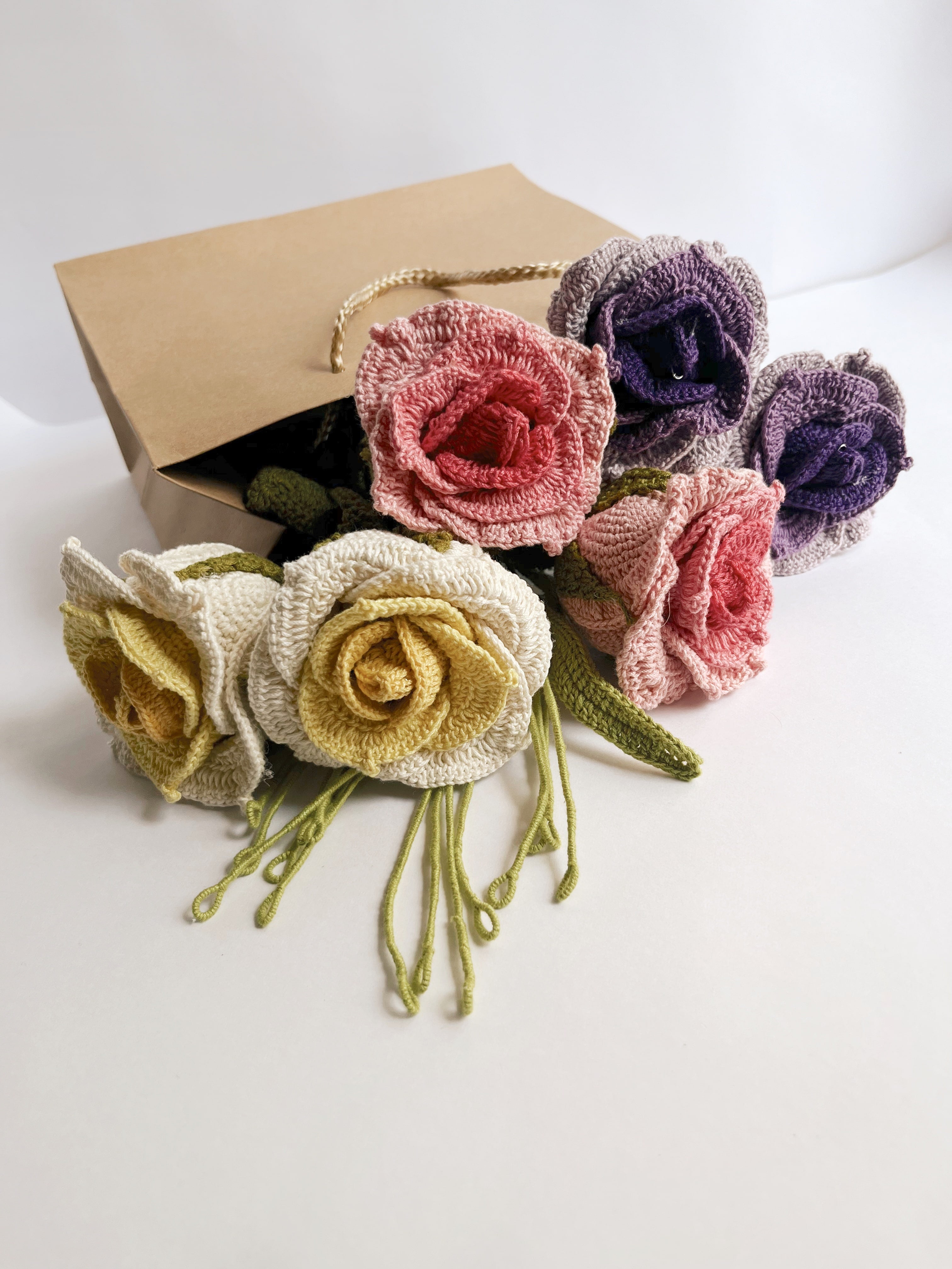 Gradient Thai Rose  - Crochet Flower