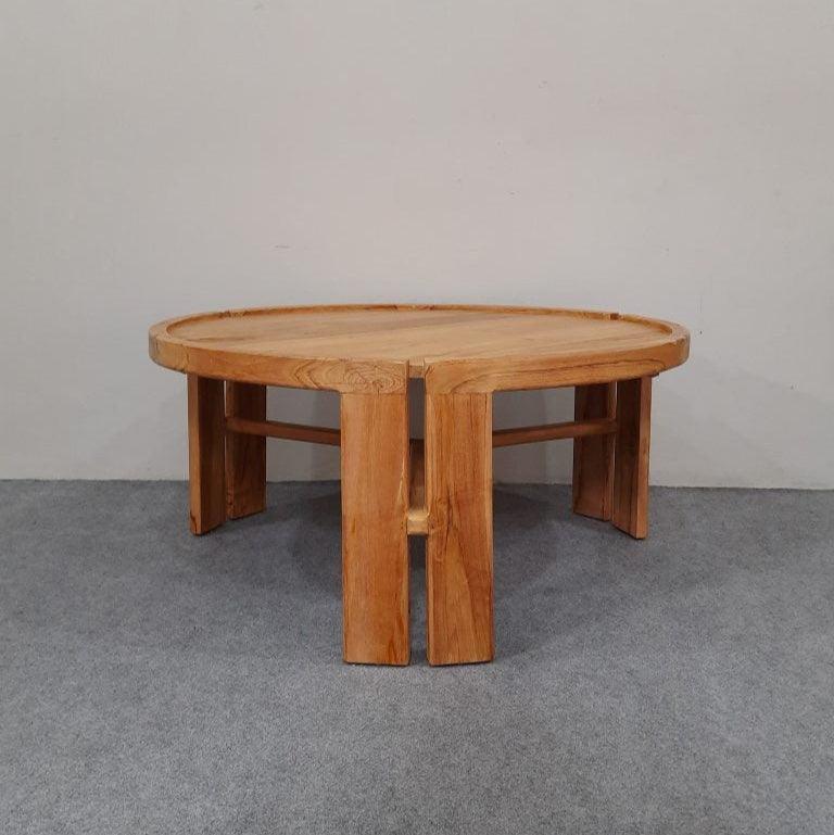 Aleena Coffee Table | Wooden Center Table for Living Room | Teakwood Tea Table