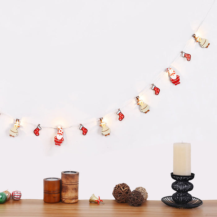 Snowman - Santa Light Bunting