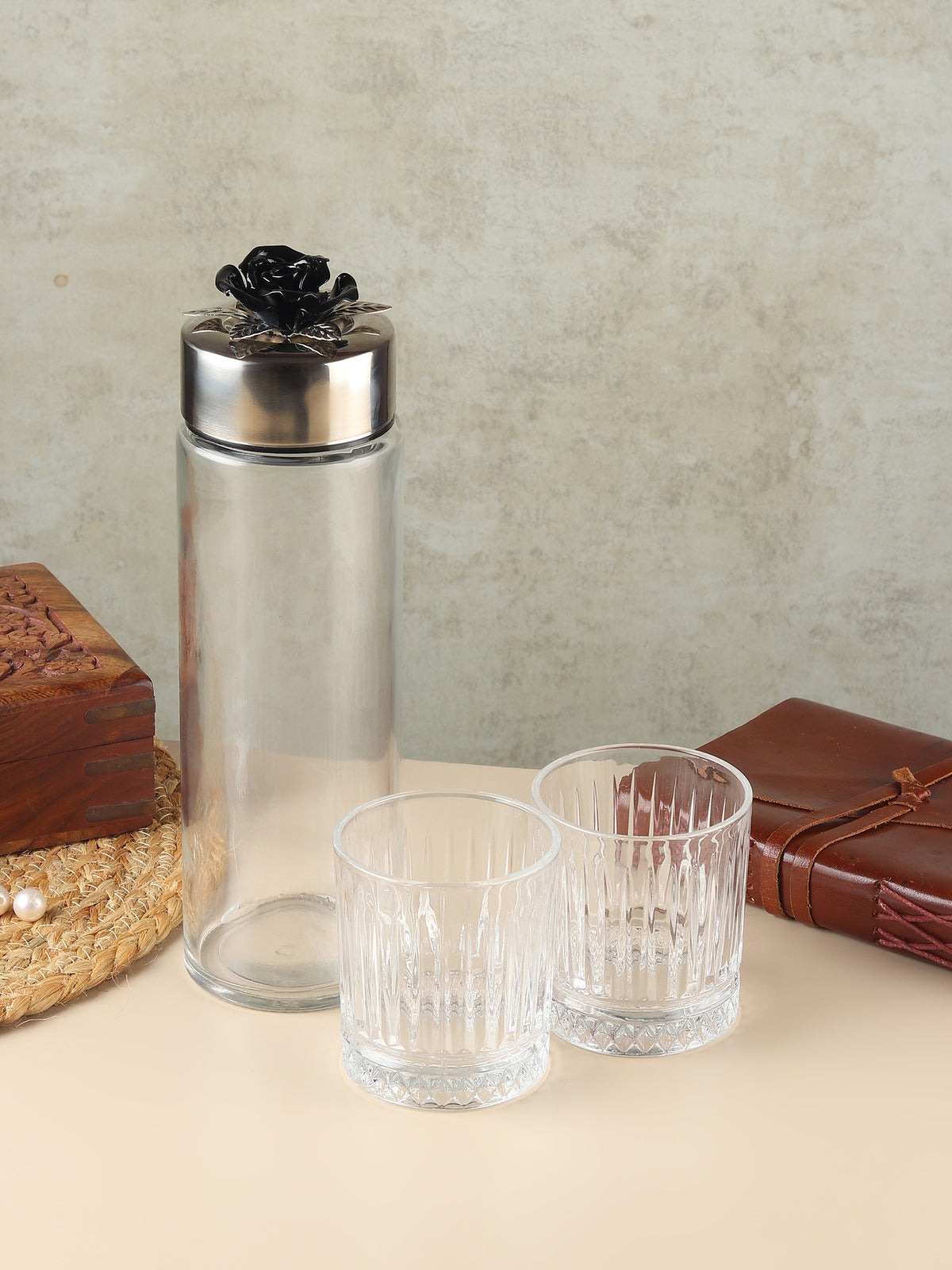 Petal Eclat Bottle & Glass Set