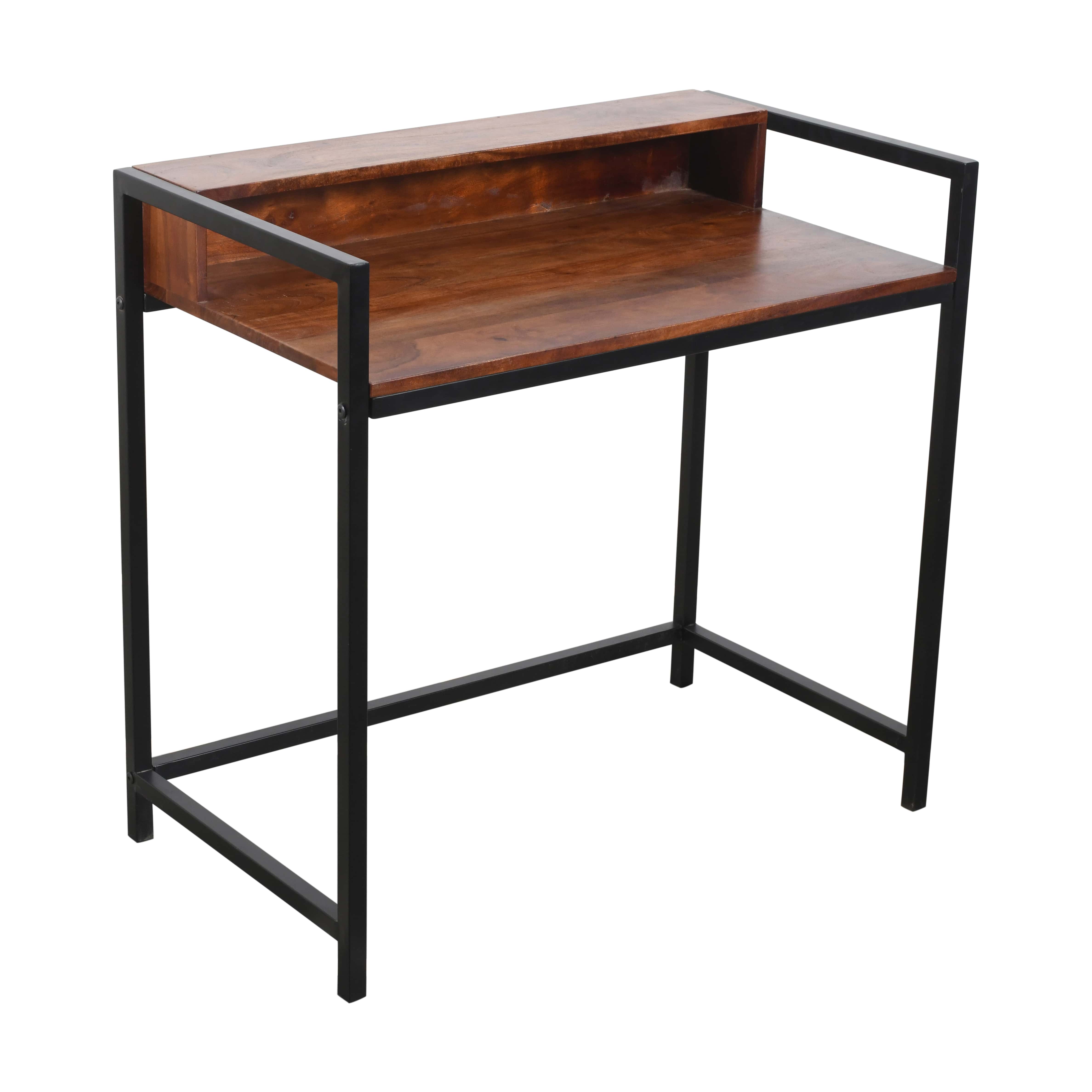 Minicoy Compact Acacia Wood Study Table | Minimalist Work Desk for Home & Office