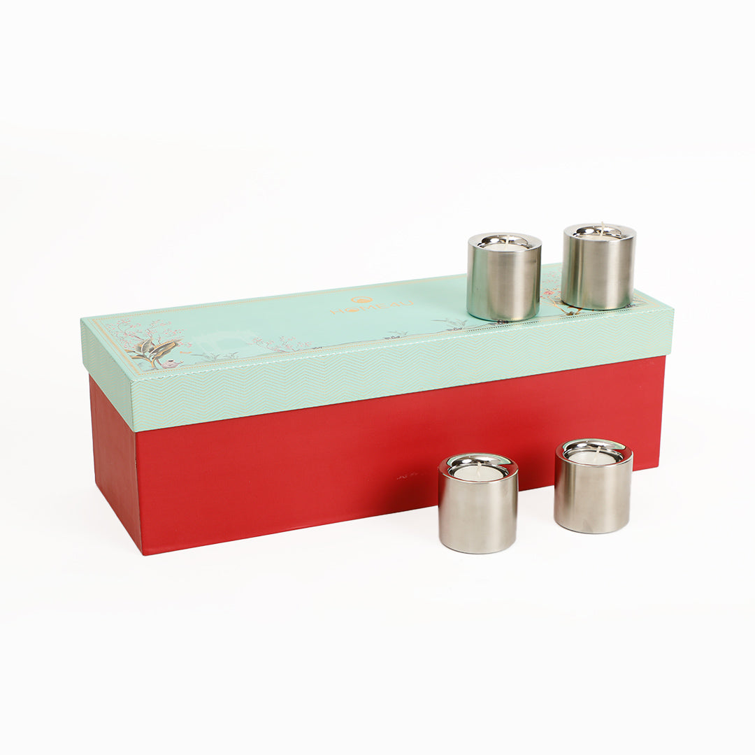 Spinzar Candle Holder & T-Light Gift Set of 4