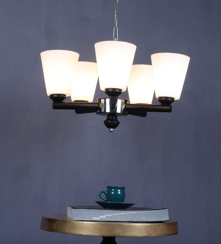 Black Iron Chandelier | E27 holder | without Bulb | Nevia