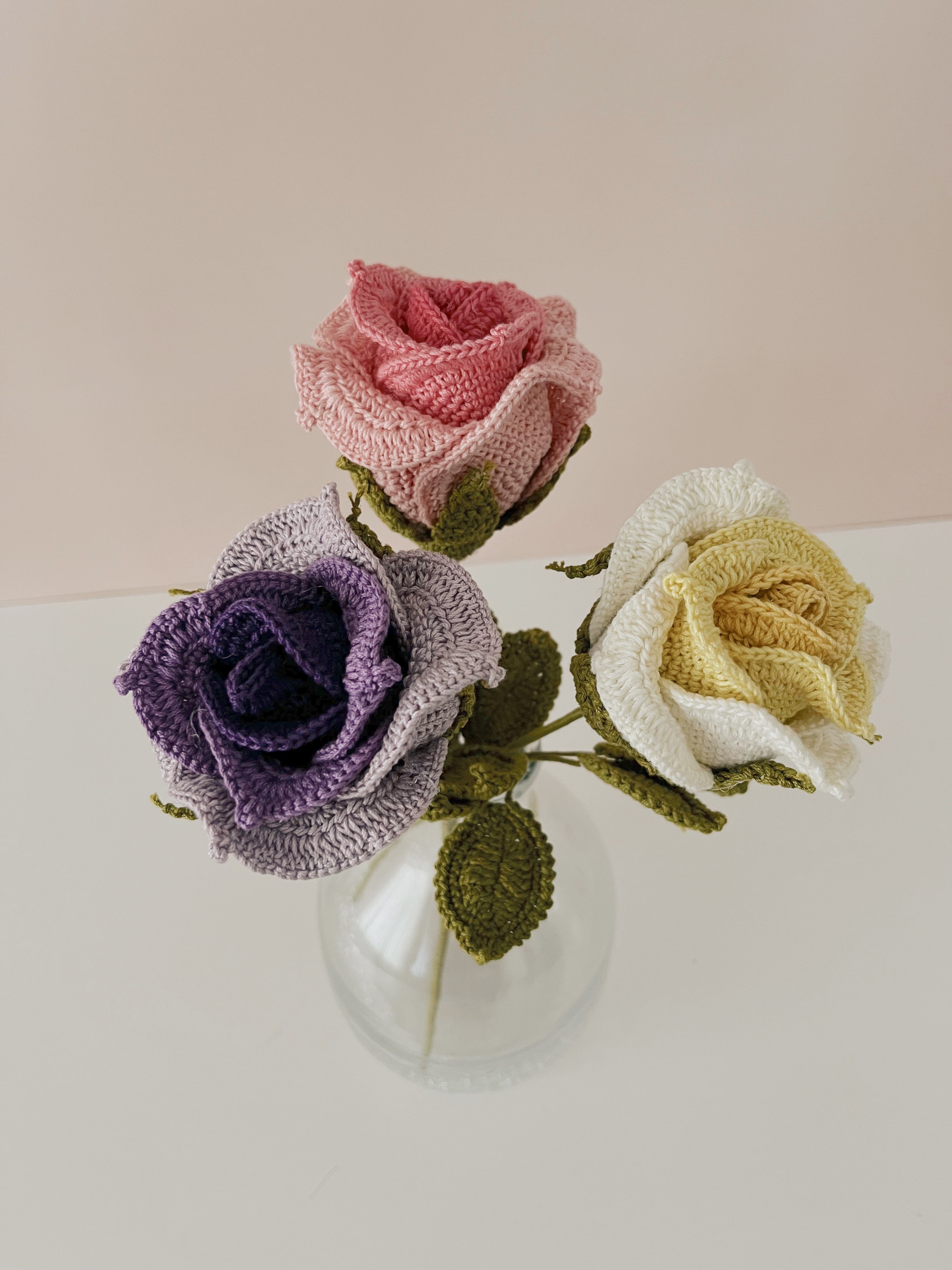 Gradient Thai Rose  - Crochet Flower