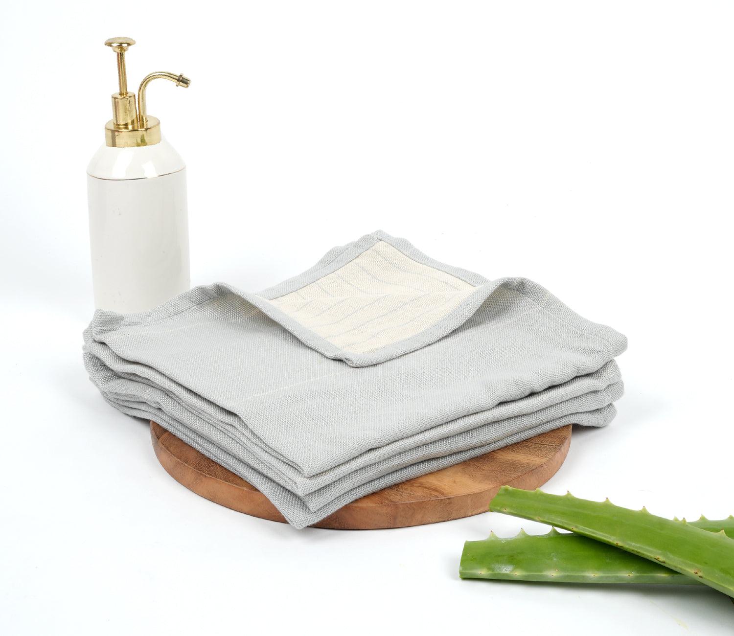 Aloevera Double Cloth Face Towel Pack of 4