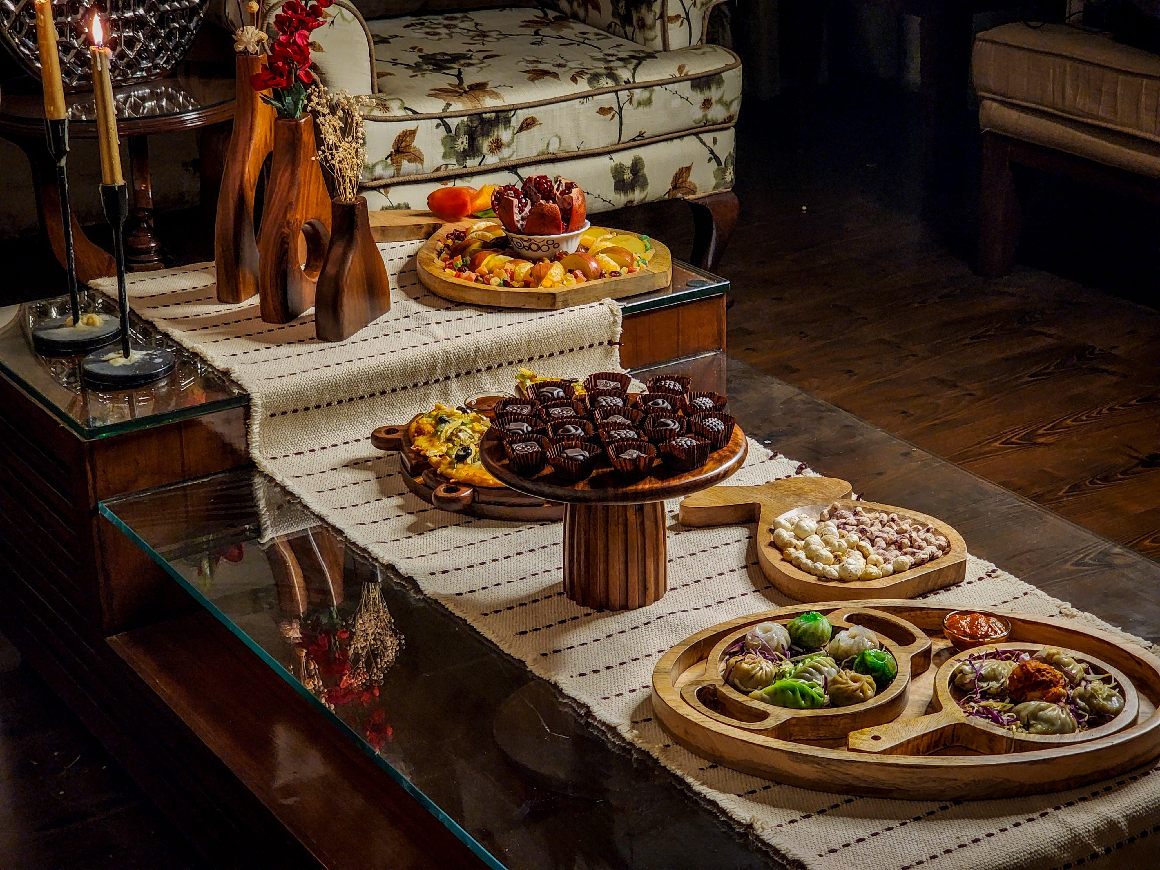 Cake Stand | Indian Rosewood Natural Wooden Cake Stand - 1 Pc