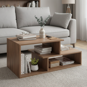Coffee Table for Living Room with Storage Shelf - Acura