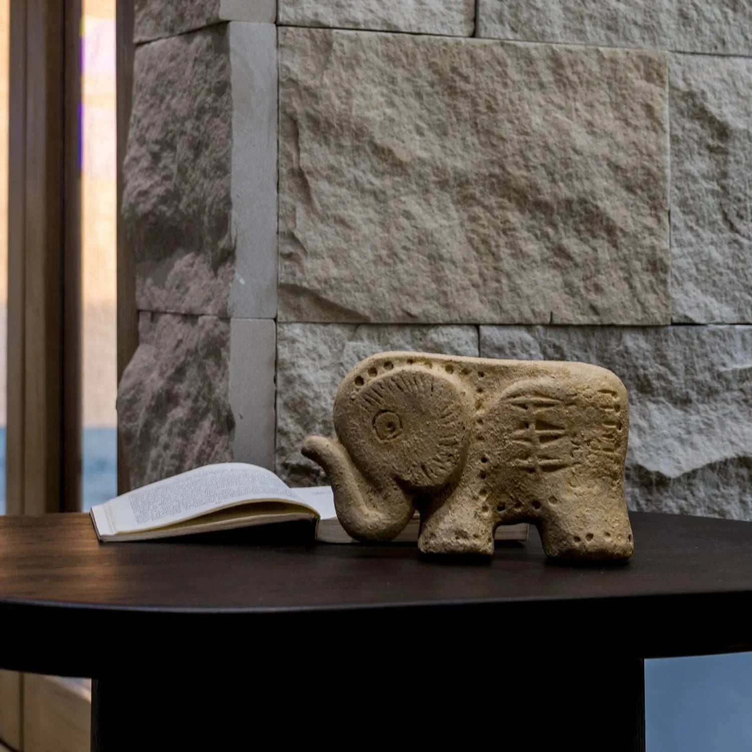 Eleva - Decorative Elephant Fiber/Aluminum Sculpture