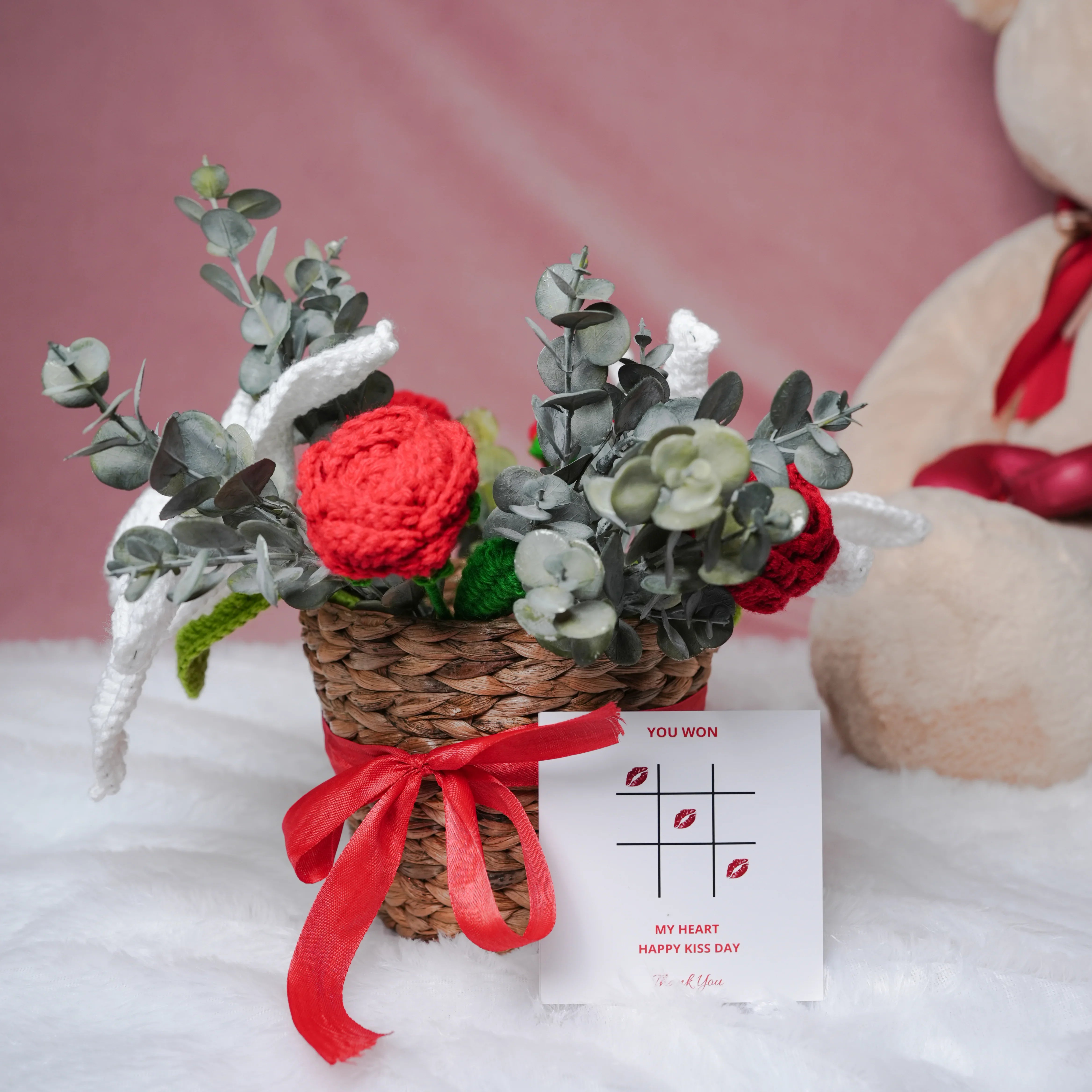 Rustic Romance Bamboo Basket