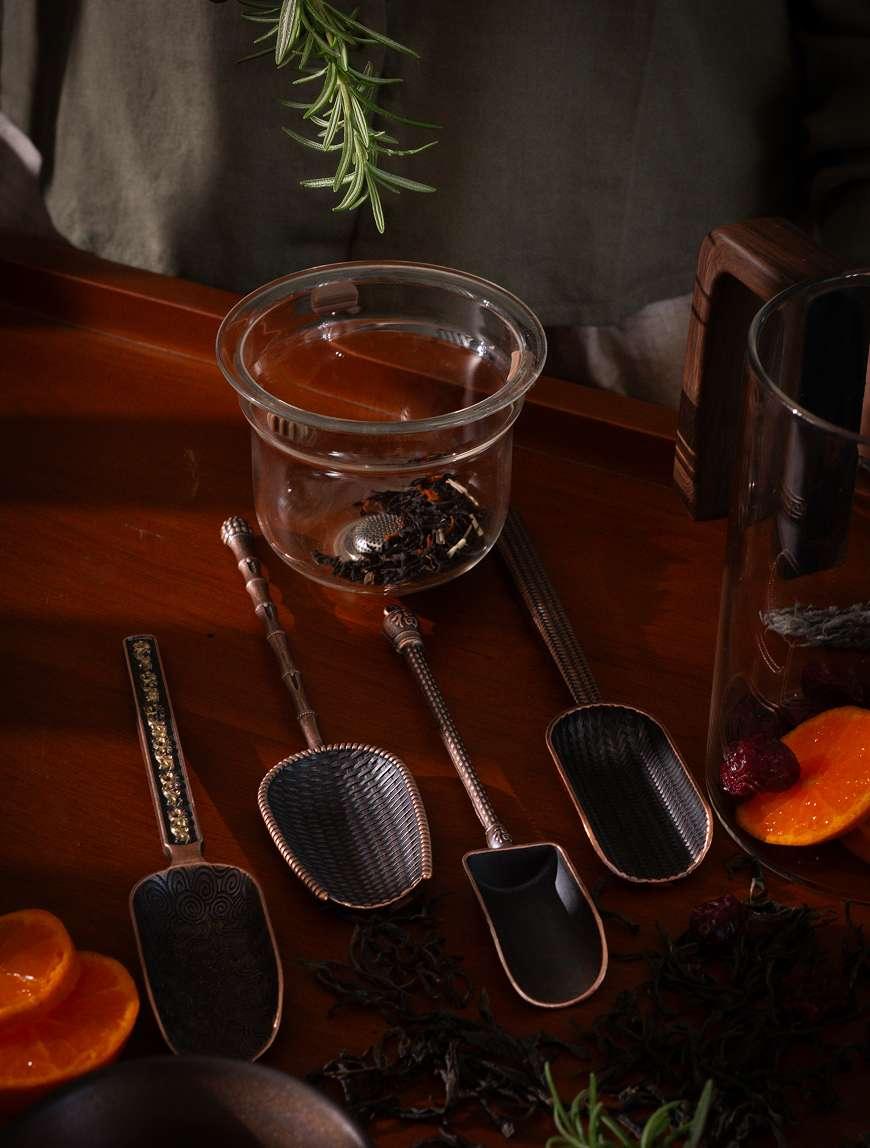 Vintage Spoons Set of 4 | Premium Rust-Free Measuring Spoons for Tea, Coffee & Kitchen Use