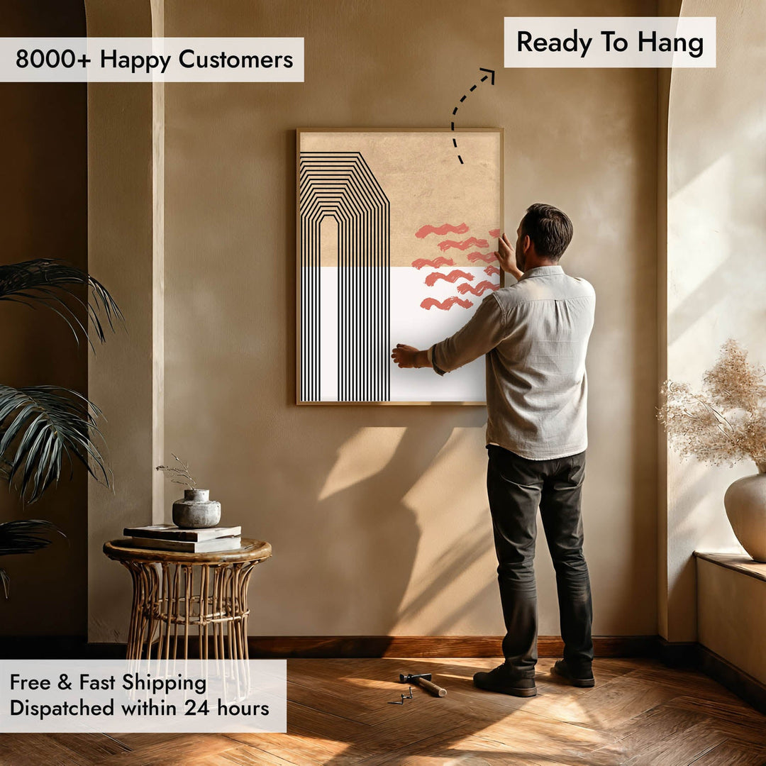 Wavescape Wall Painting