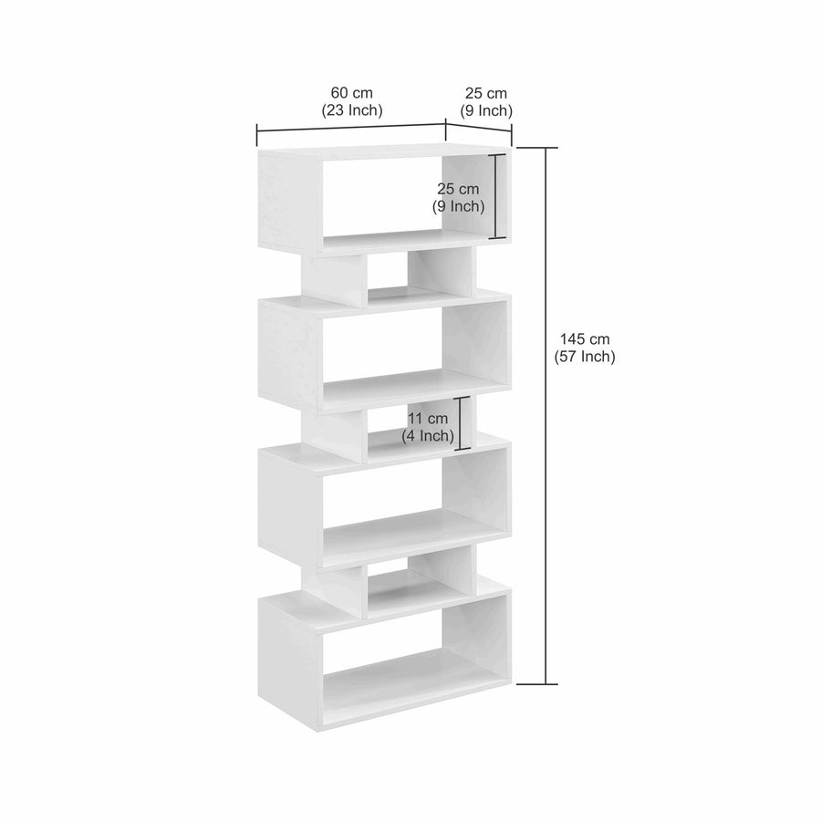 Modern Bookshelf with Storage Shelves - Forrel