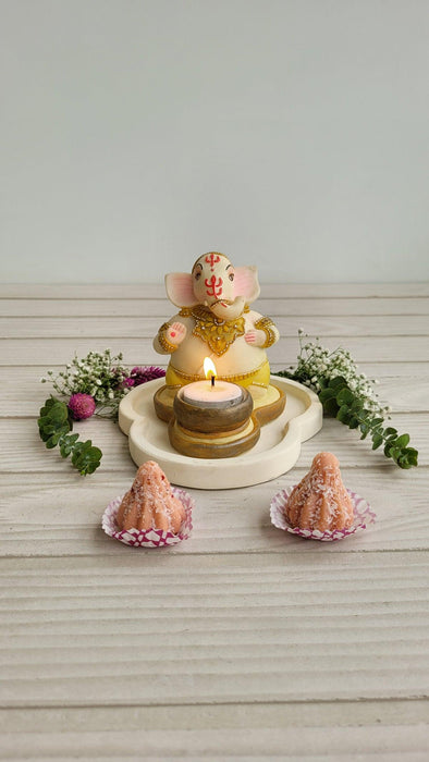 Kailash Ganpati Tealight Holder