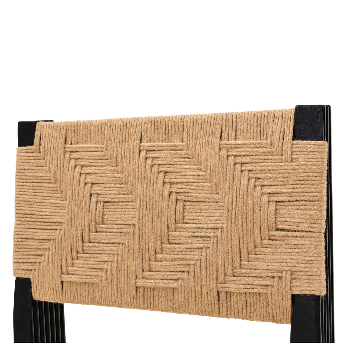Tessa Black Teakwood Dining Chair