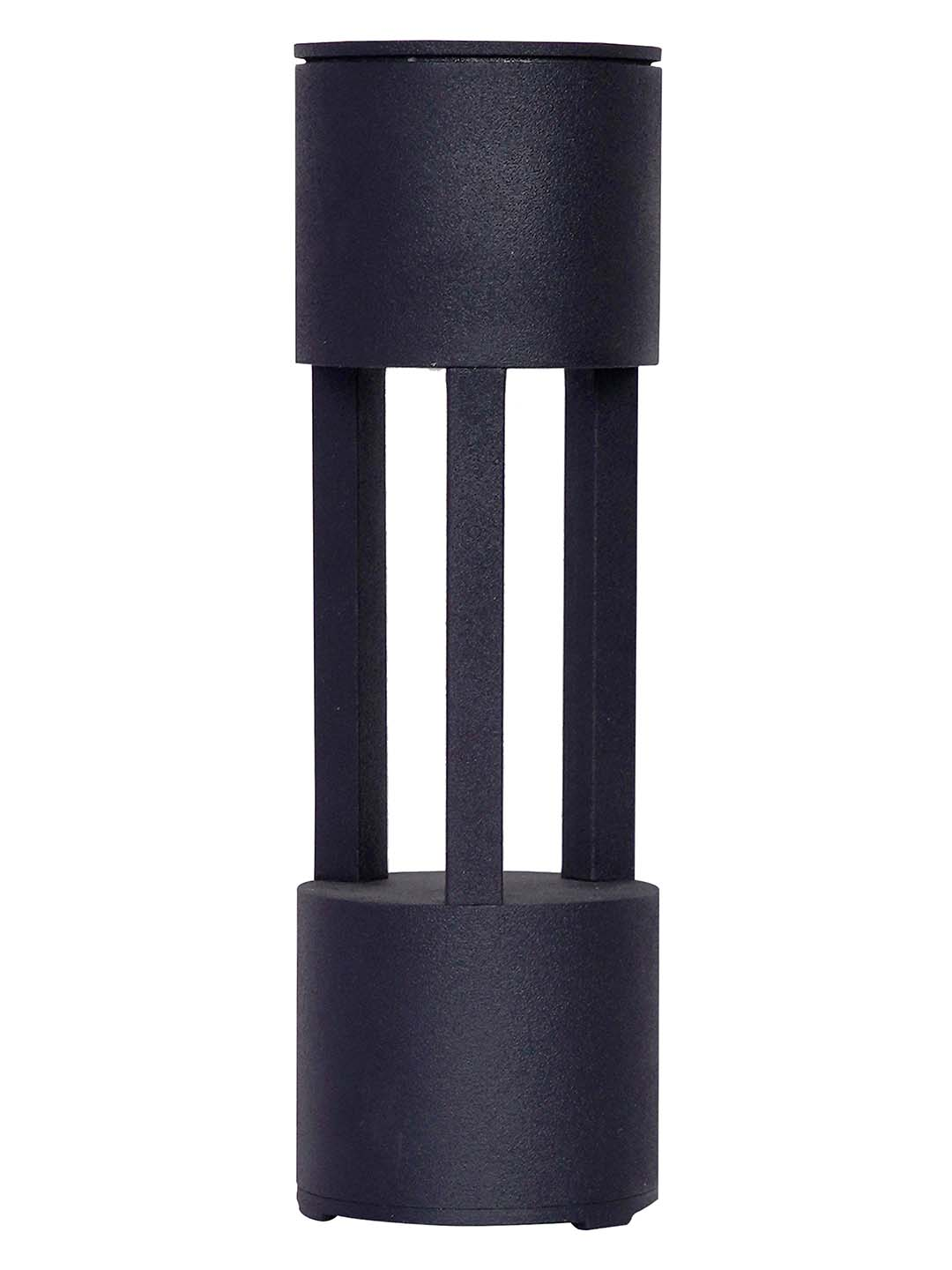 Cast Aluminium Black Powder Coated 12-inch Bollard Pathway Light